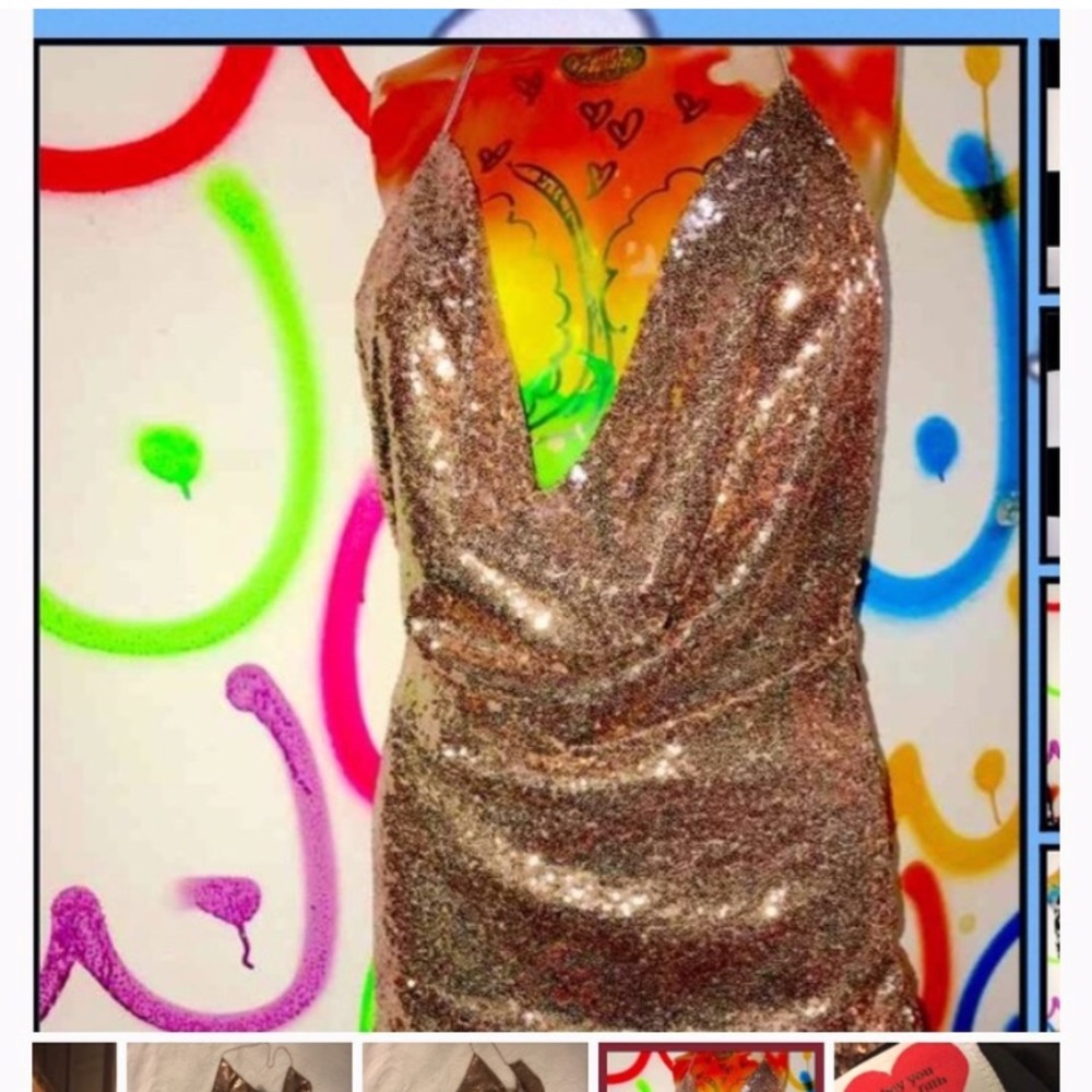 O-mighty glittoris mini dress